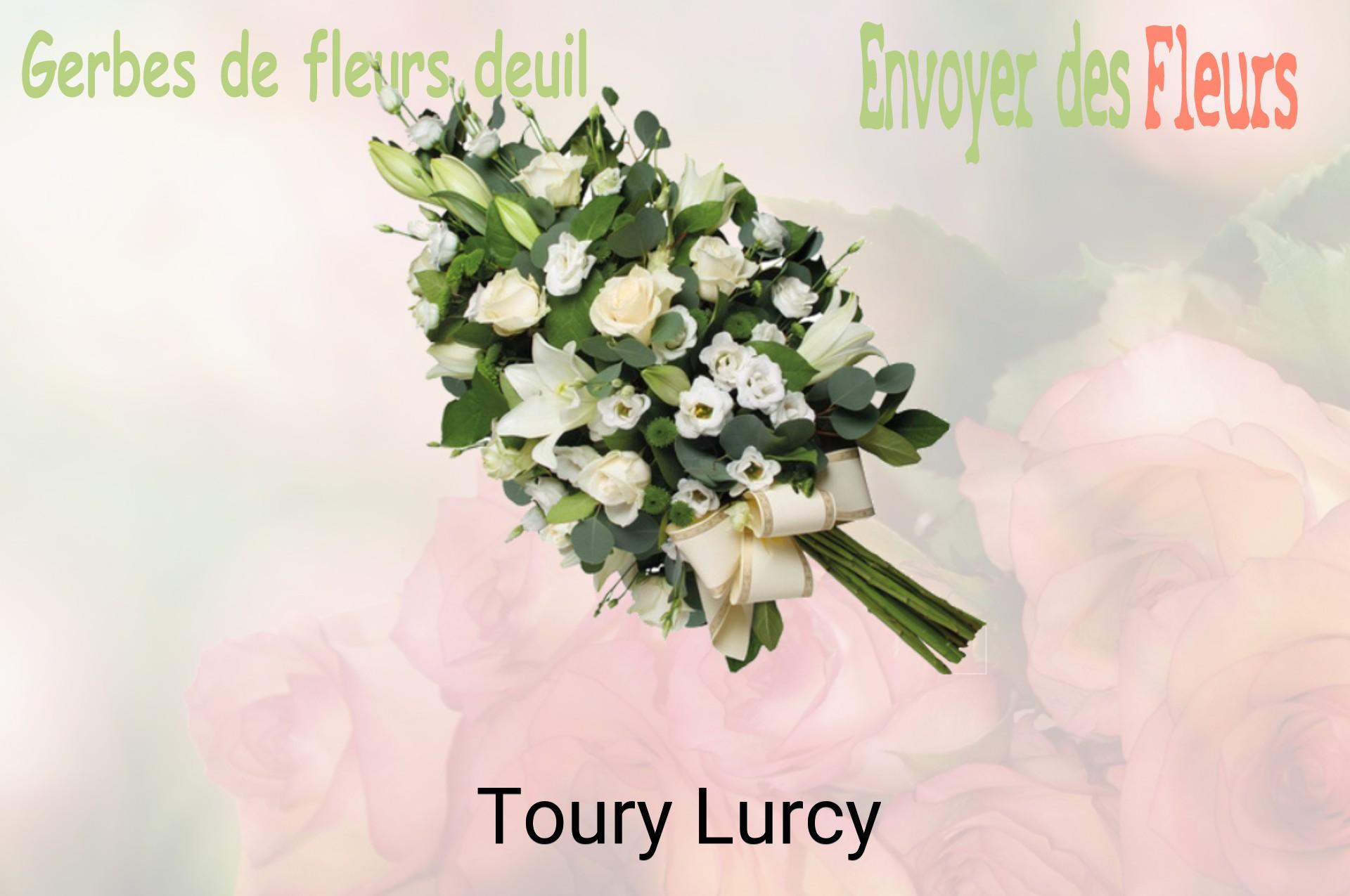 Gerbe de fleurs de deuil livrée à Toury-Lurcy